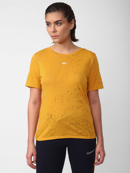 Reebok - Ts Burnout Tee Yellow Training T-shirts