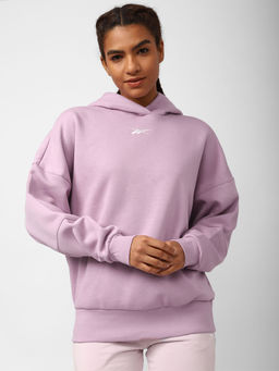 Reebok - Lux Hoodie Purple Walking Sweatshirts