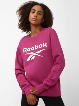 Reebok - Ri Bl Fleece Crew Pink Training Sweatshirts