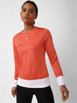 Reebok - Rbk W Comfort Sweat Orange Training Sweatshirts