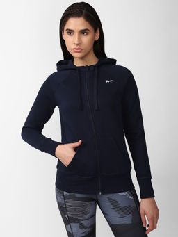 Reebok - Fnd W Neo Hoody Navy Blue Training Sweatshirts