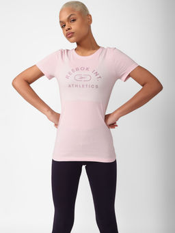 Reebok - Rbk W Prime Graphic Tee Pink Training T-shirts