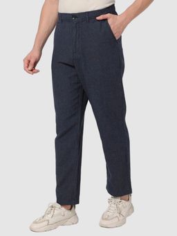 GAP - Men Mid-Rise Relaxed Fit Self-Design Chinos