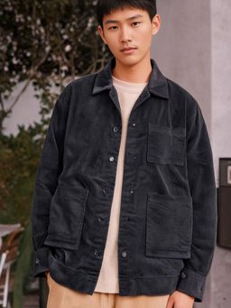 RIGO - Men Grey Corduroy Shacket