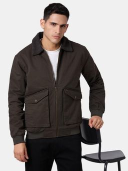 Pepe Jeans - Green Solid Men Full Sleeve Puffer Jacket