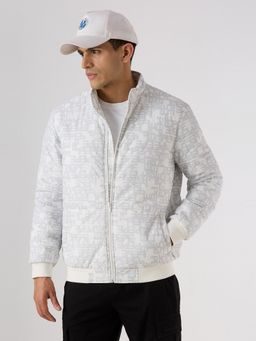 Pepe Jeans - White Printed Men Puffer Jacket