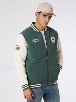 Pepe Jeans - Green Printed Men Puffer Jacket