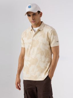 Pepe Jeans - White Printed Men Polo T-Shirt