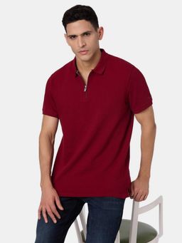 Pepe Jeans - Red Solid Men Short Sleeve Regular Polo T-Shirt