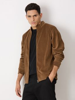 Pepe Jeans - Men Brown Textured Sweatshirts