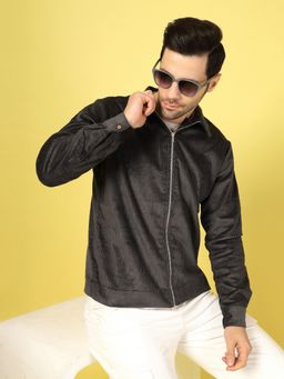 RIGO - Men Grey Corduroy Light Jacket