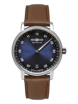 Zeppelin - New Captains Line Date Analog Dial Color Blue Womens Watch-86433