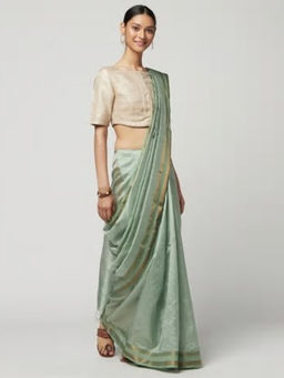 Fabindia - Cotton Silk Zari Striped Sari