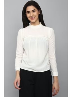 Allen Solly - Women Cream Solid Casual Top