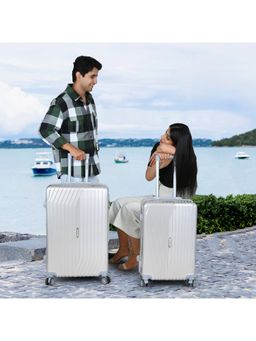 Red Tape - Beige 4 Wheels Trolley Bag (Pack of 2)