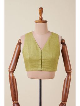 Dressfolk - Aarunya Olive Stitched Blouse
