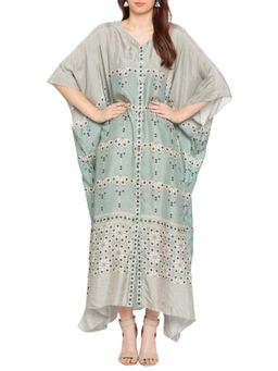 Soup by Sougat Paul - Azure Printed Long Kaftan