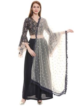 Soup by Sougat Paul - Applique Floral Lehenga Choli with Dupatta