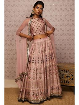 Soup by Sougat Paul - Sarouk Embroidered Lehenga Choli with Dupatta