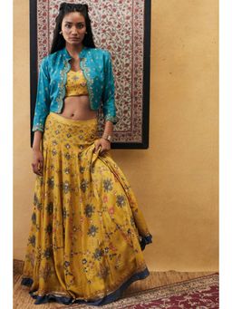 Soup by Sougat Paul - Zahra Embroidered Lehenga Choli with Jacket
