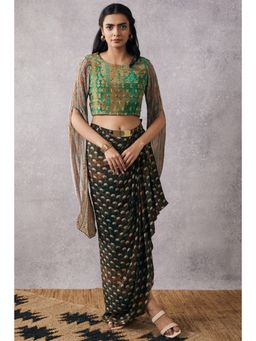 Soup by Sougat Paul - Ikaya Top with Drape Skirt