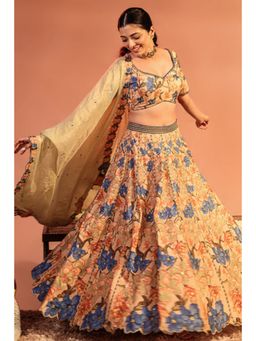 Soup by Sougat Paul - Pink Sadira Embroidered Lehenga Choli with Dupatta