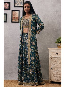 Soup by Sougat Paul - Mehr Embroidered Lehenga Choli with Jacket