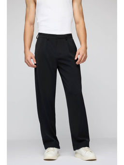 FREAKINS - Classic Black Men Pleated Korean Formal Trouser