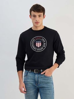 GANT - Men Black Printed Sweatshirt