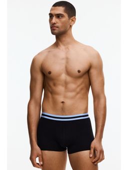 H&M - Men Black 3-Pack Short Trunks With Lycra®