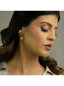 Amaltaas - Fresh Water White Pearls Stud Earrings