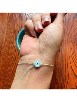 Amaltaas - 925 Sterling Silver Evil Eye Nazar Bracelet