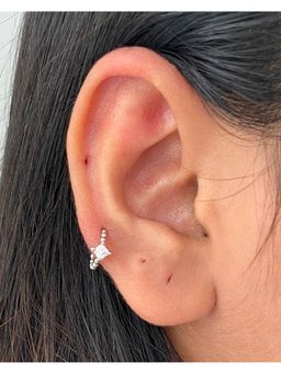 Boldiful - Regalia 925 Sterling Silver Cubic Zirconia Hoop Earrings