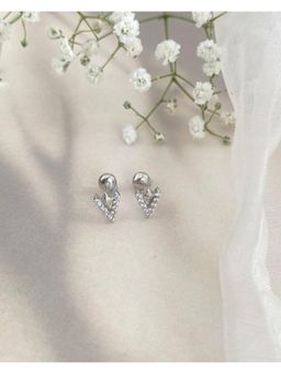 Boldiful - Vertex 925 Sterling Silver Cubic Zirconia Stud Earrings