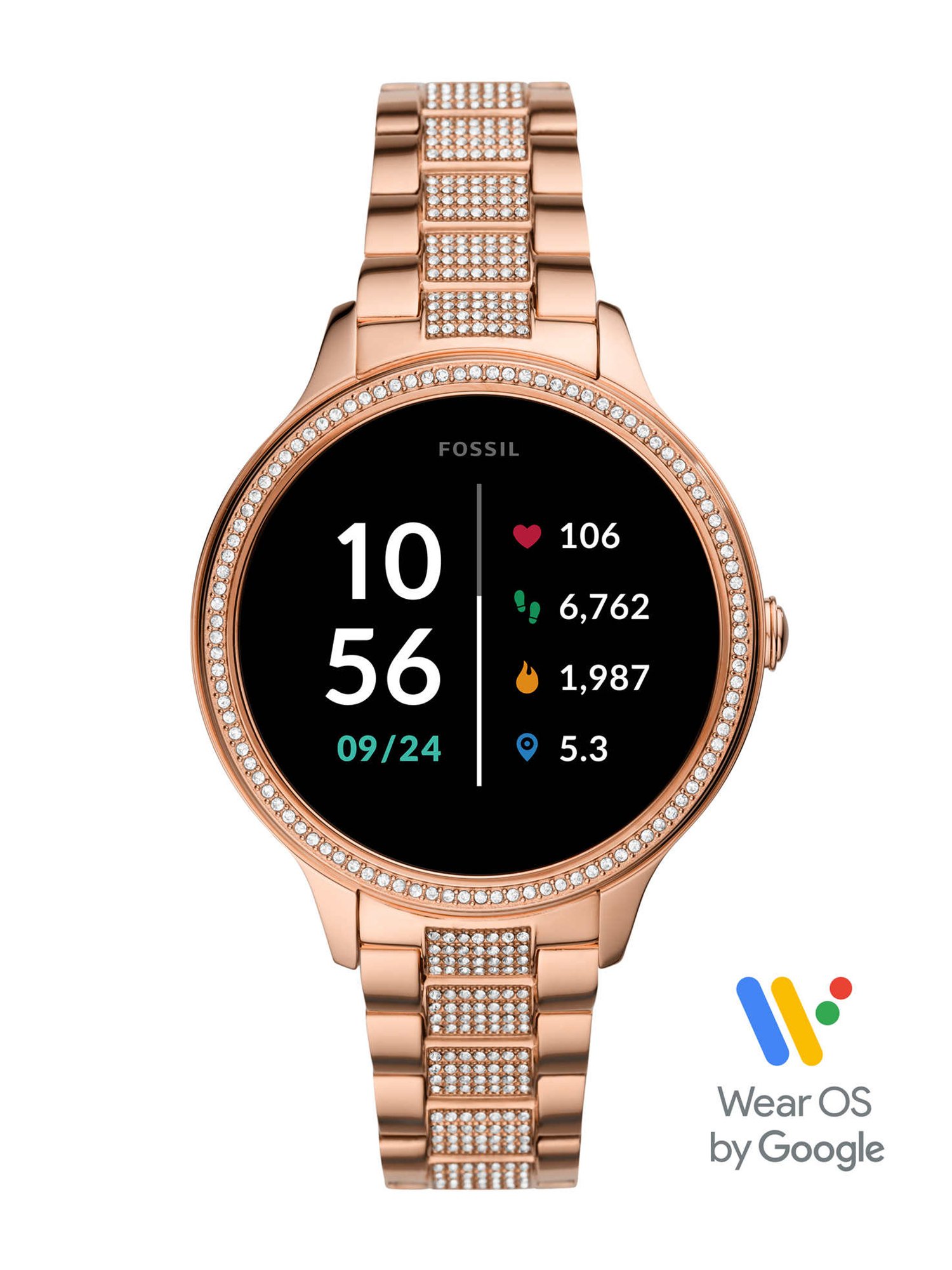 Buy Fossil Gen 5E Rose Gold Smartwatch FTW6072 For Women Online