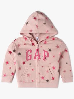 GAP - Girls Pink Knitted Graphic Relaxed Fit Sweatshirt
