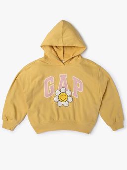 GAP - Girls Yellow Knitted Graphic Relaxed Fit Sweatshirt