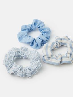Accessorize London - Stripe Hair Scrunchies (Pack of 3)