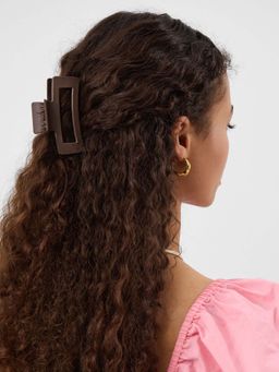Accessorize London - Matte Rectangular Hair Claw Clip