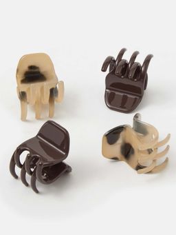 Accessorize London - Milk Mini Hair Claw Clips (Pack of 4)