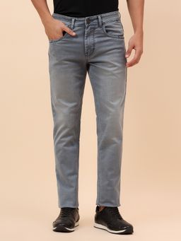 Cantabil - Casual Breathable & Soft Regular Fit Denim Grey Jeans