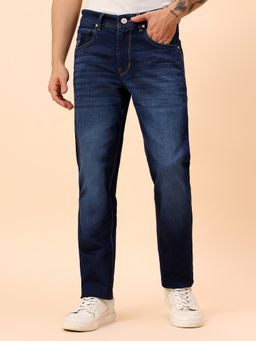 Cantabil - Casual Breathable & Soft Regular Fit Denim Blue Jeans