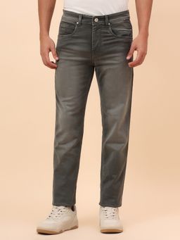 Cantabil - Casual Breathable & Soft Regular Fit Denim Olive Jeans