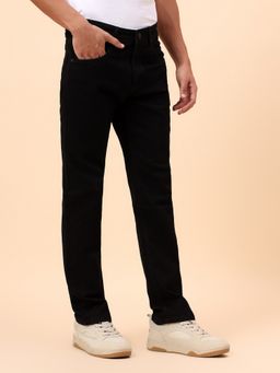 Cantabil - Casual Breathable & Soft Regular Fit Denim Black Jeans