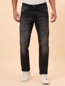 Cantabil - Casual Breathable & Soft Regular Fit Denim Black Jeans