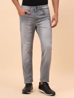 Cantabil - Casual Breathable & Soft Regular Fit Denim Grey Jeans