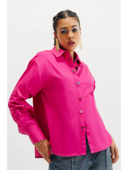 FREAKINS - Embellished Pink Shirt