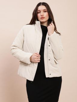 Globus - Women Off White Quilted Puffer Jacket