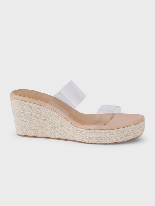Buy IYKYK by Nykaa Fashion Clear Strap Slip On Wedge Heels Online