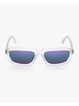 Diesel - Unisex UV Protected Blue Lens Rectangle Sunglasses (58)